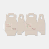 Ieders favoriete kleine mens op baby shower bedankdoosjes (Uitgevouwen)