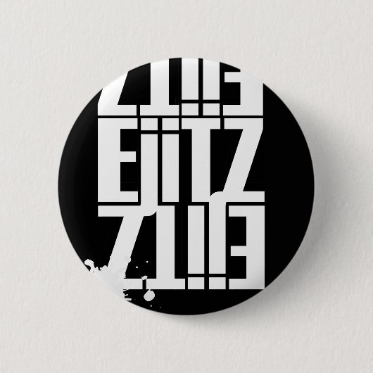iEjiTZ nummer één met zelftitel Ronde Button 5,7 Cm (Voorkant)