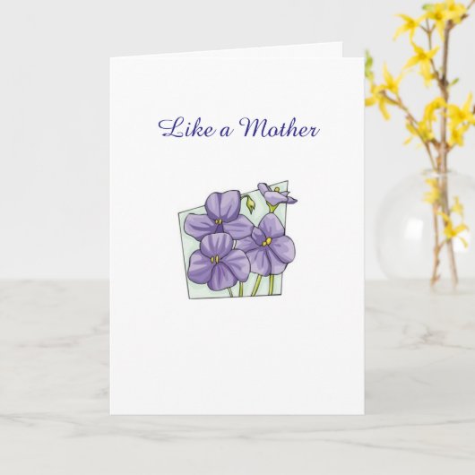 Iemand als een moeder kaart (Gele Bloem)