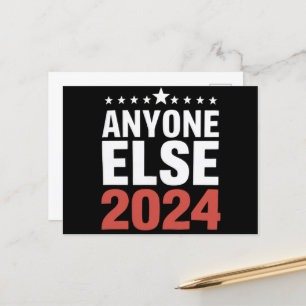 Iemand anders 2024 verkiezingscampagne politiek gr briefkaart