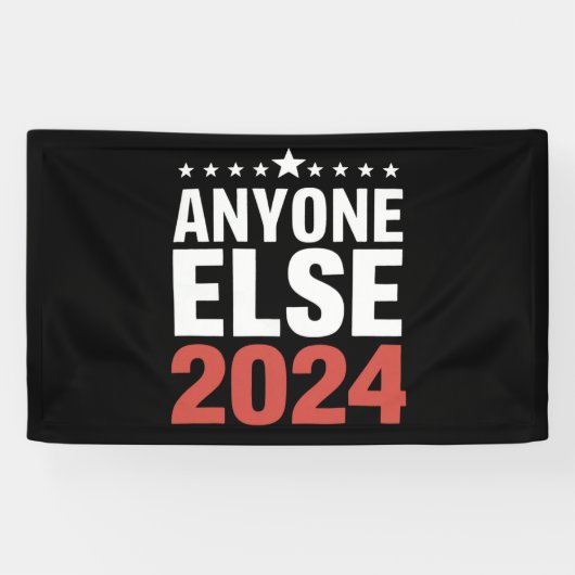 Iemand anders 2024 verkiezingscampagne politiek gr spandoek (Horizontaal)