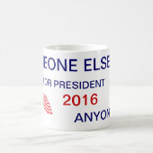 iemand anders voor president koffiemok (Center)