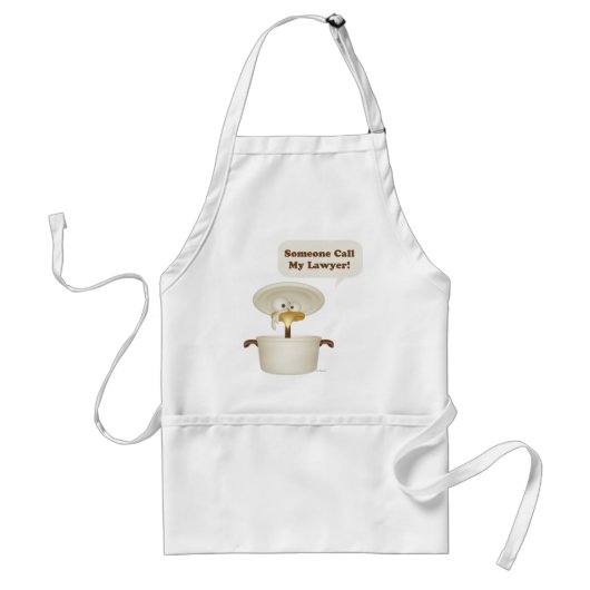 Iemand belt mijn advocaat standaard schort (Voorkant)