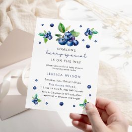 Iemand Berry Special Baby 1e Verjaardag Blueberry Kaart