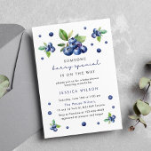 Iemand Berry Special Baby 1e Verjaardag Blueberry Kaart