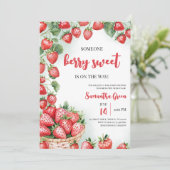 Iemand Berry Sweet Baby shower Kaart (Staand voorkant)