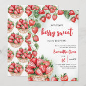 Iemand Berry Sweet Baby shower Kaart (Voorkant / Achterkant)