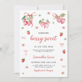 Iemand Berry Sweet Baby shower Kaart