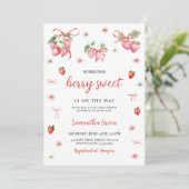 Iemand Berry Sweet Baby shower Kaart (Staand voorkant)