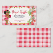 Iemand Berry Sweet Baby shower Luier Raffle Informatiekaartje (Voorkant / Achterkant)