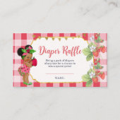 Iemand Berry Sweet Baby shower Luier Raffle Informatiekaartje (Voorkant)