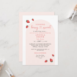 Iemand Berry Sweet Blush Baby shower Kaart