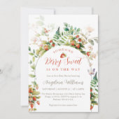 Iemand Berry Sweet Forest Aardbei Baby shower Kaart (Voorkant)