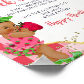 Iemand Berry Sweet Strawberry Baby Sock Hunt Poster (Hoek)