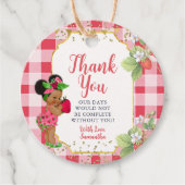 Iemand Berry Sweet Strawberry Girl Bedankt Bedankjes Labels (Voorkant)