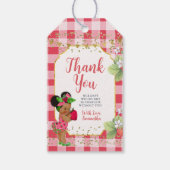 Iemand Berry Sweet Strawberry Girl Bedankt Cadeaulabel (Achterkant)