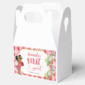 Iemand Berry Sweet Strawberry Meisje Baby shower Bedankdoosjes (Geopend)