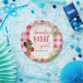 Iemand Berry Sweet Strawberry Meisje Baby shower Papieren Bordje (Feest)
