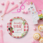 Iemand Berry Sweet Strawberry Meisje Baby shower Papieren Bordje (Feest)
