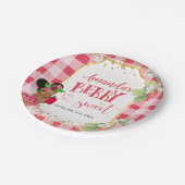 Iemand Berry Sweet Strawberry Meisje Baby shower Papieren Bordje (Gekanteld)