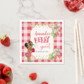 Iemand Berry Sweet Strawberry Meisje Baby shower Servet (Insitu)