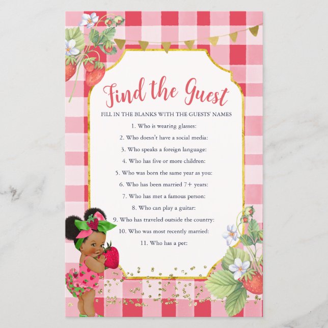 Iemand Berry Sweet Strawberry vindt het gastenspel (Voorkant)