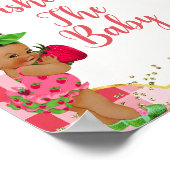 Iemand Berry Sweet Strawberry wenst voor Baby Poster (Hoek)