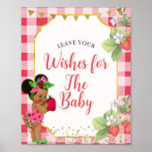 Iemand Berry Sweet Strawberry wenst voor Baby Poster (Voorkant)