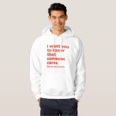 Iemand Cares Hoodie (Voorkant volledig)
