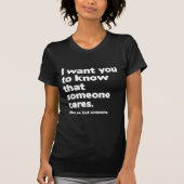 Iemand Cares T-shirt (Voorkant)