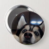 Iemand daarbuiten? ronde button 4,0 cm (Voorkant /achterkant)