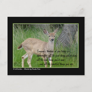 Iemand denkt aan je... briefkaart