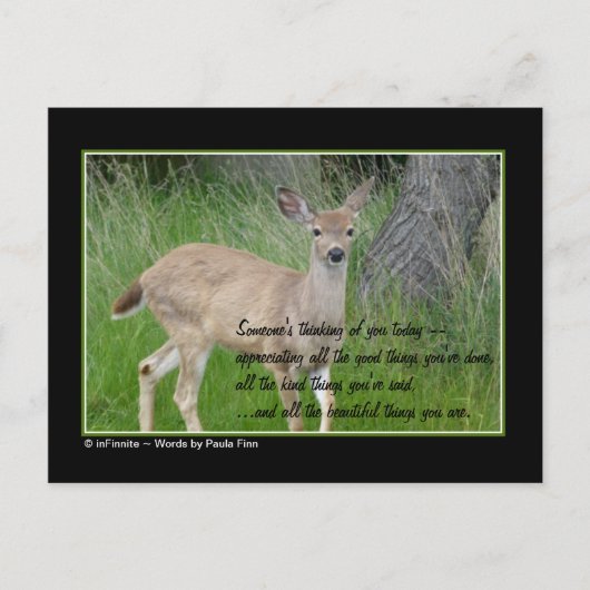 Iemand denkt aan je... briefkaart (Voorkant)