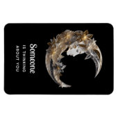 Iemand denkt aan You Face in the Moon Magneet (Horizontaal)