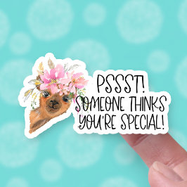 Iemand denkt dat je een speciale gift Mail Cute Ll Sticker