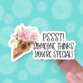 Iemand denkt dat je een speciale gift Mail Cute Ll Sticker