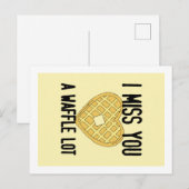Iemand die het mist, zegt dat ik je een WaffleLot  Briefkaart (Voorkant / Achterkant)