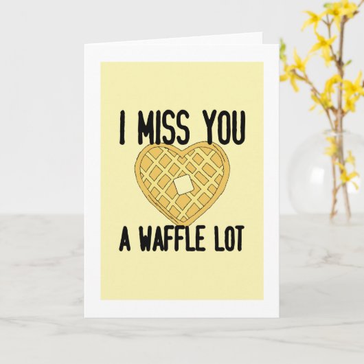 Iemand die het mist, zegt dat ik je een WaffleLot  Kaart (Gele Bloem)