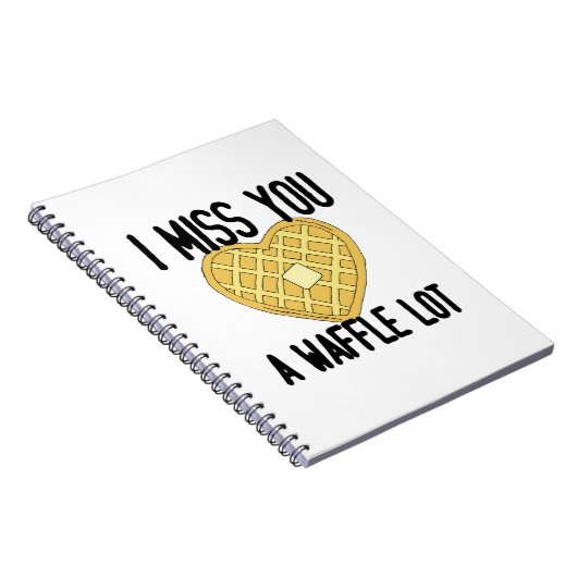 Iemand die het mist, zegt dat ik je een WaffleLot  Notitieboek (Rechterzijde)