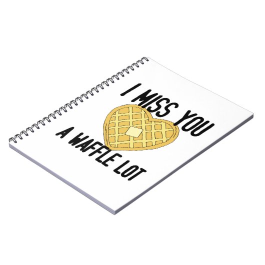 Iemand die het mist, zegt dat ik je een WaffleLot  Notitieboek (Linkerzijde)