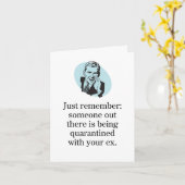 Iemand die in quarantaine is met je ex kaart (Gele Bloem)