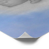 Iemand die over mij kijkt - Zwart-witafdrukken Poster (Hoek)