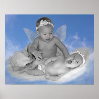 Iemand die over mij kijkt - Zwart-witafdrukken Poster