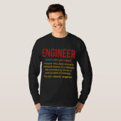 Iemand die Precision Guesswork engineer T-shirt (Voorkant volledig)