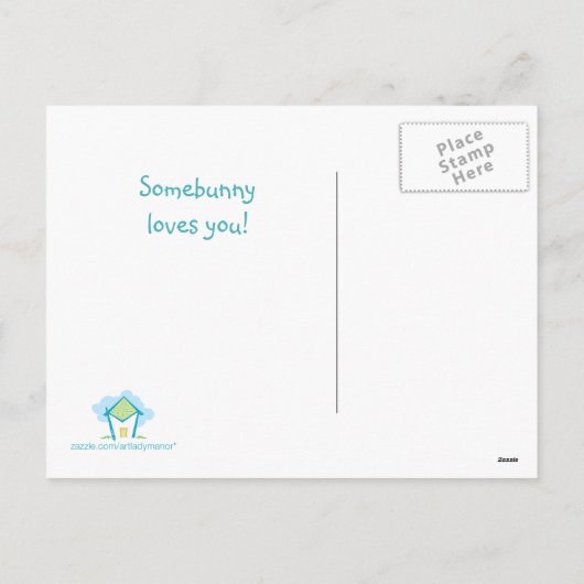 Iemand die van je houdt! paasweekend Briefkaart (Achterkant)