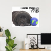 Iemand, ergens waar poster (Thuiskantoor)