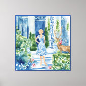 Iemand heeft alle rozen opgegeten canvas afdruk (Voorkant)