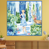 Iemand heeft alle rozen opgegeten canvas afdruk (Insitu (Woonkamer))