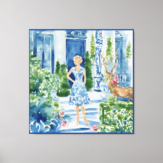 Iemand heeft alle rozen opgegeten canvas afdruk