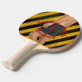 Iemand heeft een het Overspannen (de Versie van de Tafeltennisbatje (Voorkant Gekanteld)